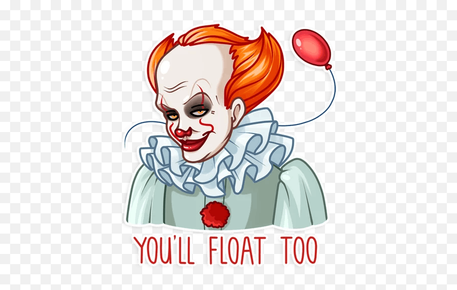 Pennywiseu201d Stickers Set For Telegram - Stickers Pennywise Png,Pennywise Png