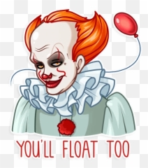 Pennywiseu201d Stickers Set For Telegram - Stickers Pennywise Png,Pennywise Png