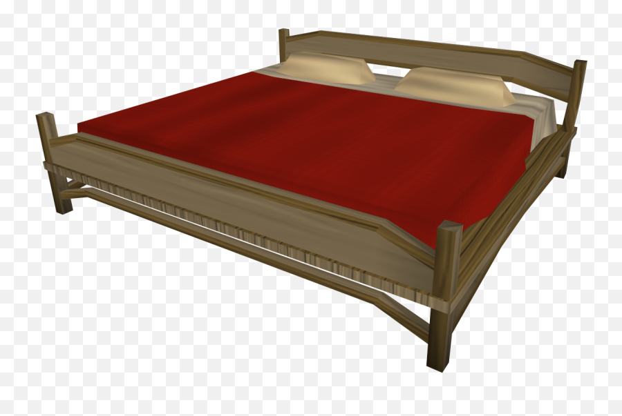Large Teak Bed - The Runescape Wiki Bed Frame Png,Bed Png