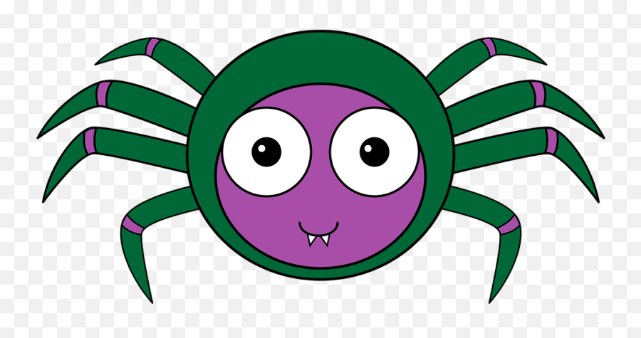 Spider Cartoon Insect - Spiders 8 Legs Cartoon Png,Cartoon Spider Png