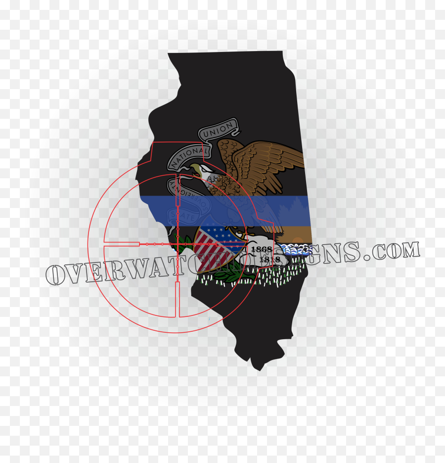 Download Illinois Thin Line Sticker - Illinois Png,Thin Line Png