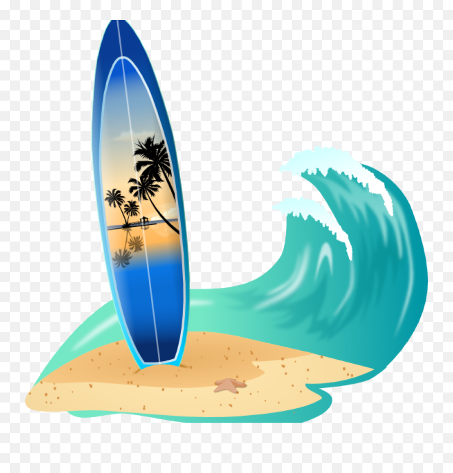 Library Of Cartoon Surfboard Jpg Stock Png Files - Surfing Board Clipart, Cartoon Wave Png - free transparent png images 