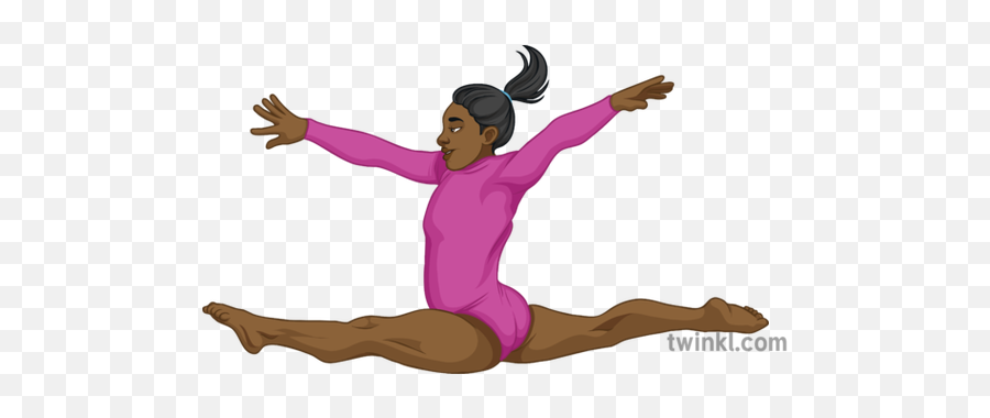 Olympic Gymnast Illustration - Twinkl Gymnast Png,Gymnast Png