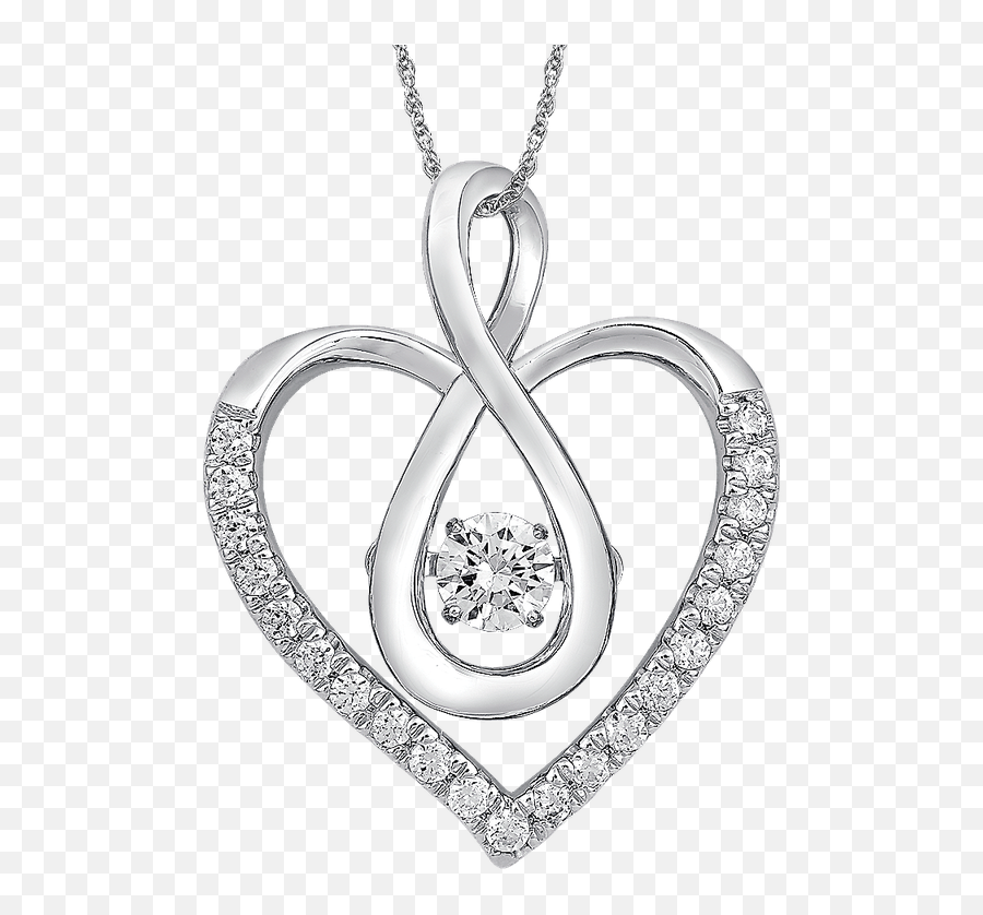 Sdc Creations Dancing Diamond Heart Pendant In 14k White - Solid Png,Diamond Heart Png
