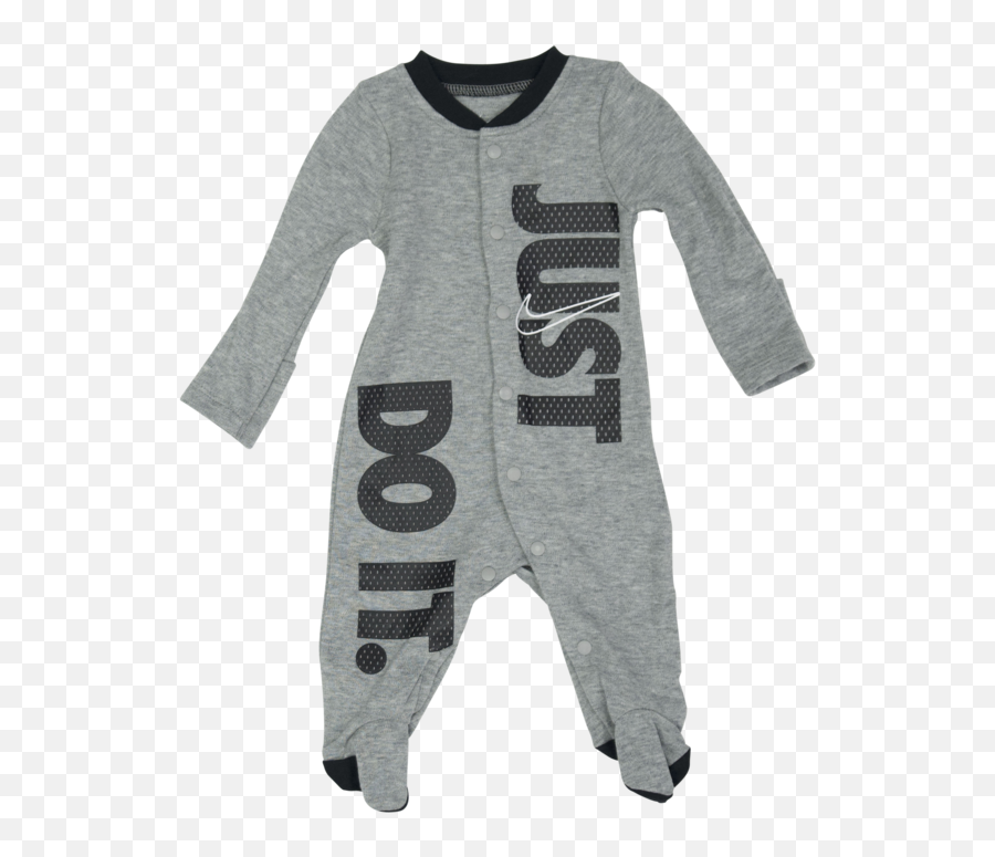 Nike Just Do It Onesie Grey 56 G268 042 - Long Sleeve Png,Just Do It Png