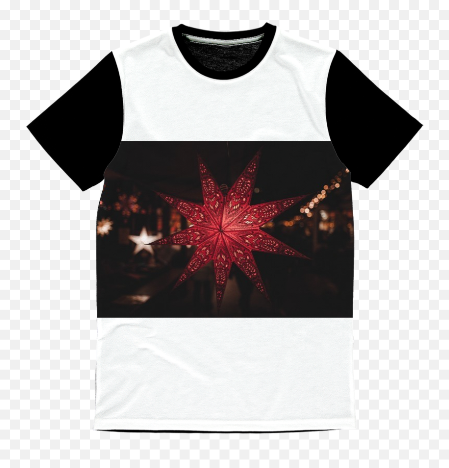 Red Star Classic Sublimation Panel T - Shirt Starry Night Perfect For Any Night Fashion Fit Sizes Xs Through 2xl Body Bag Shirts Png,Starry Night Png