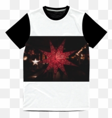 Red Star Classic Sublimation Panel T - Shirt Starry Night Perfect For Any Night Fashion Fit Sizes Xs Through 2xl Body Bag Shirts Png,Starry Night Png