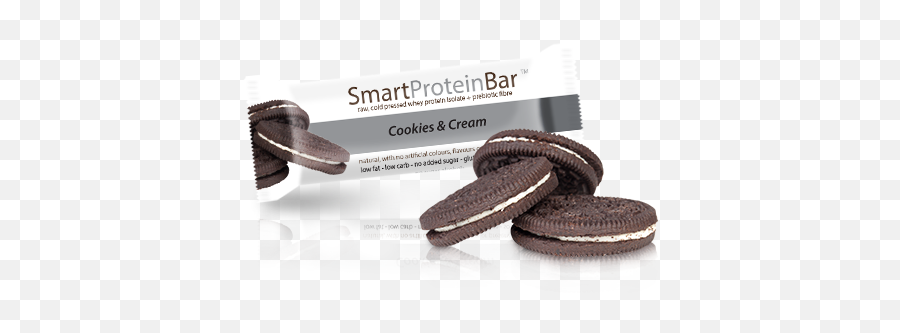 Smart Diet Solutions Protein Bar Cookies And Cream Box - Sandwich Cookies Png,Cookies And Cream Png