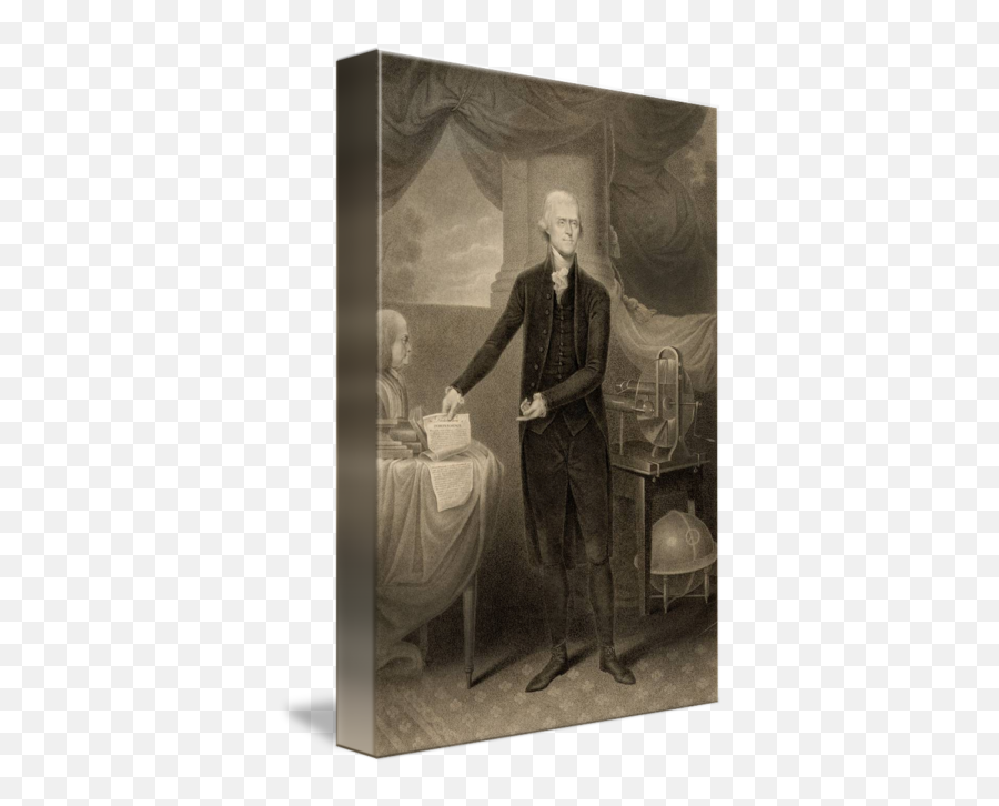 Thomas Jefferson Holding Declaration By Worldwide Archive - Thomas Jefferson Primary Sources Png,Thomas Jefferson Png
