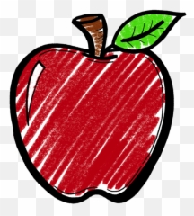 Download Apple Clipart Chalkboard - Transparent Background png