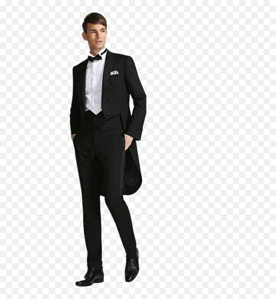 Black Tuxedo Suit Png Free Download
