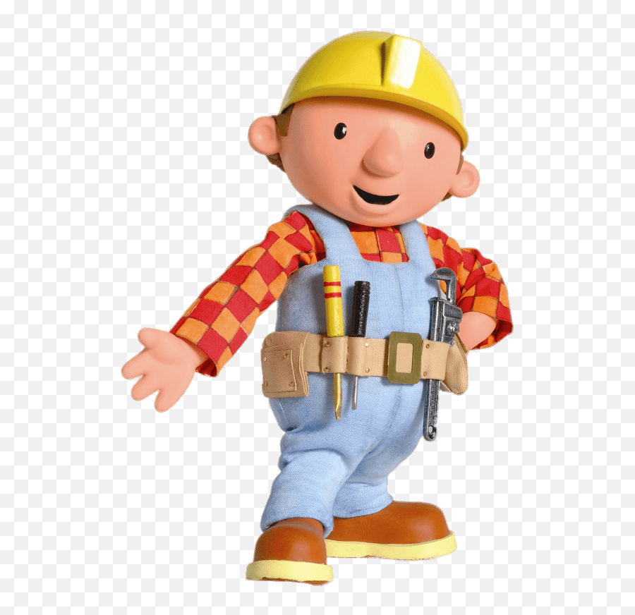 Old Bob The Builder Wearing Tool Belt - Bob The Builder Hard Hat Png,Bob The Builder Logo