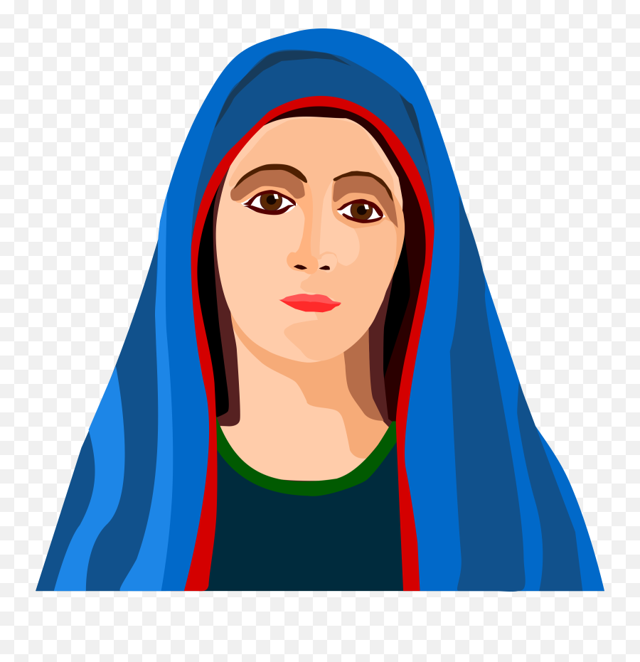 Free - Transparent Mary Clipart Png Download Full Size Mary Mother Of Jesus Clipart,Jesus Face Png