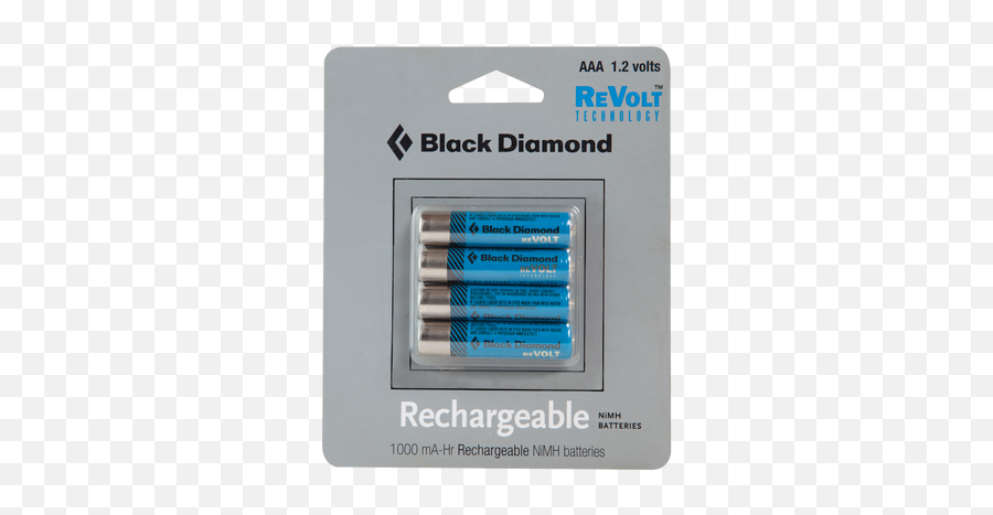 Black Diamond Aaa Rechargeable Battery 4 - Pack Black Diamond Battery Png,Battery Discharge Icon