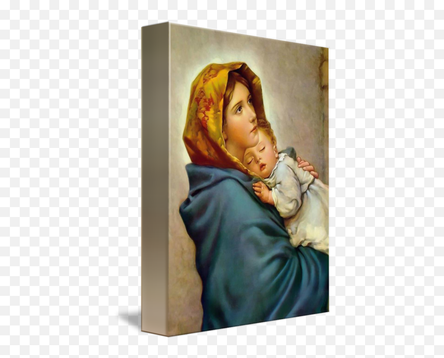 Child Virgin Mary Catholic Painting - Virgin Mary Painting Png,Madonna Icon Live