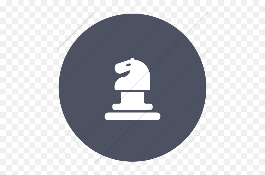 Blue Gray Classica Horse Chess Piece Icon - Bishop Chess Png,Chess Horse Icon