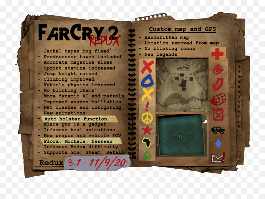 Far Cry 2 Redux Mod For - Mod Db Far Cry 2 Custom Gun Png,Fallout 2 Icon