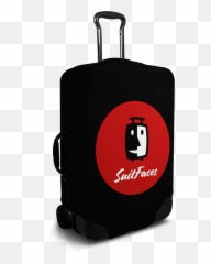 Custom Luggage Cover - LogoBrands SuitFaces Suitcase With Canadian Flag png