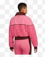 Nike Womenu0027s Sportswear Icon Clash Maroon Sherpa Jacket - Long Sleeve Png,Women's Shoes Gloves Icon