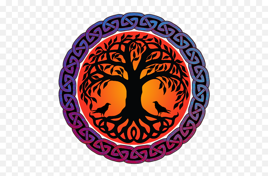 Viking Yggdrasil World Tree With Ravens Huginn Muninn Iphone 12 Case - Norse Mythology Designs Png,Tree Plus Icon