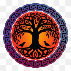 Viking Yggdrasil World Tree With Ravens Huginn Muninn Iphone 12 Case - Norse Mythology Designs png