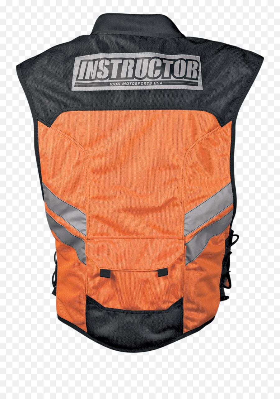 Icon Military Spec Instructor Motorcycle Vest - Orange Icon Mil Spec Vest Png,Www Icon Army Mil