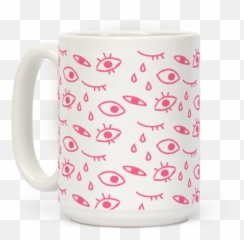 Download Creepy Eyes - Coffee Cup png