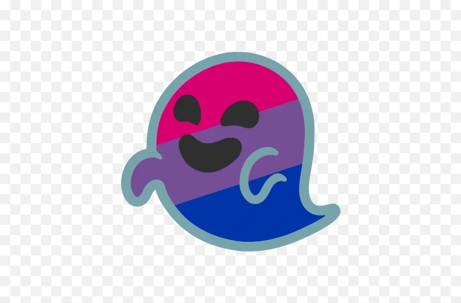 Telegram Sticker From Rainbow Ghost Pack - Logo Indesign Rond Png,Ghost Emoji Icon