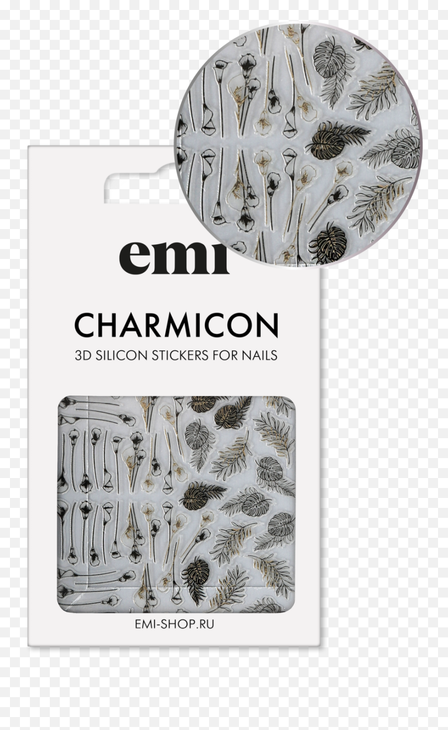 Charmicon 3d Silicone Stickers 211 Tropical Garden - Charmicon 3d Silicone Stickers Png,Emi Icon
