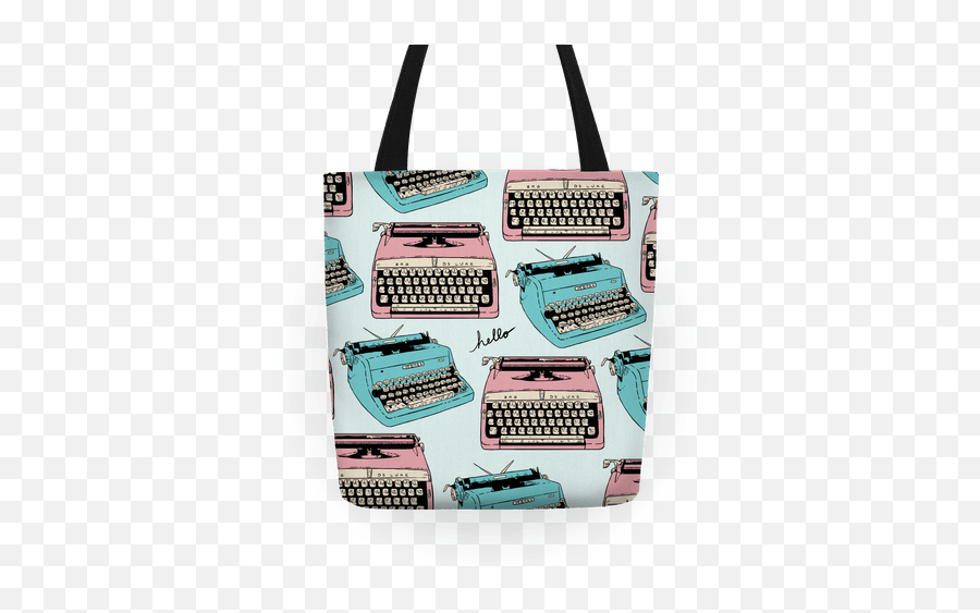 Typewriter Pattern Totes Lookhuman - Tote Bag Png,Typewriter Png