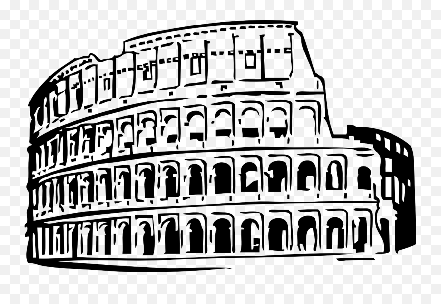 Ancient Rome Ruins Clipart Library - Roman Colosseum Clip Art Png,Ruins Png