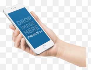 Download Mockup Template Of A Woman Holding Iphone 6 Plus - Smartphone png