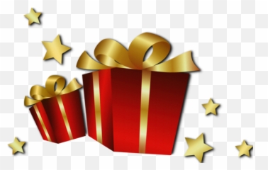 Gift Christmas Gold For - 2500x1583 Clip Art Png,Christmas Present Transparent