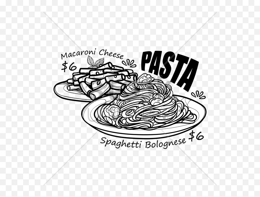 Pasta Vector Png - Pasta Sketch,Pasta Png