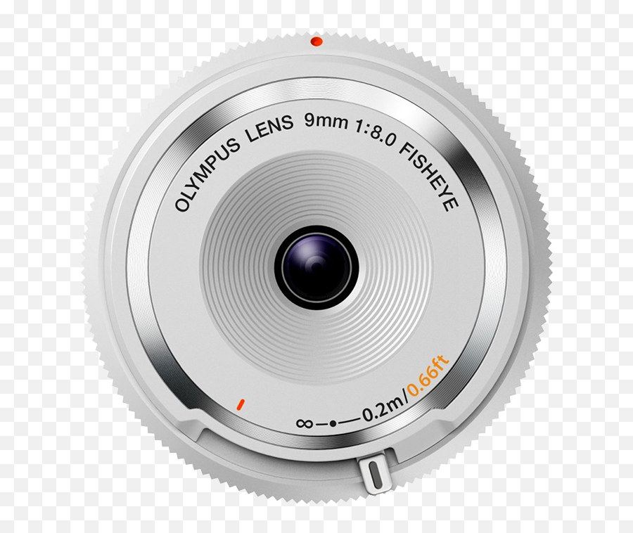 Olympus 9mm F8 Fisheye Body Cap Lens - White White Camera Lens Png,Camera Lense Png