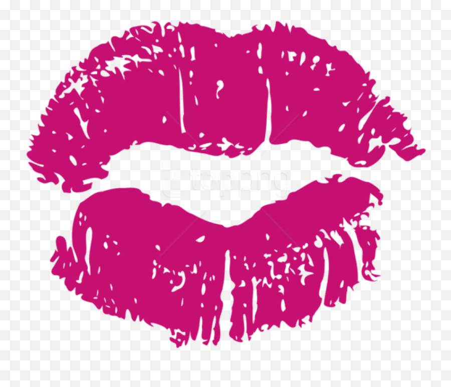 Download Hd Free Png Pink Kiss Transparent - Transparent Png Pink Kiss Clipart,Lips Clipart Png