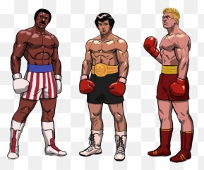 Rocky Balboa And Ivan Drago - Rocky Balboa Cartoon Png,Rocky Png