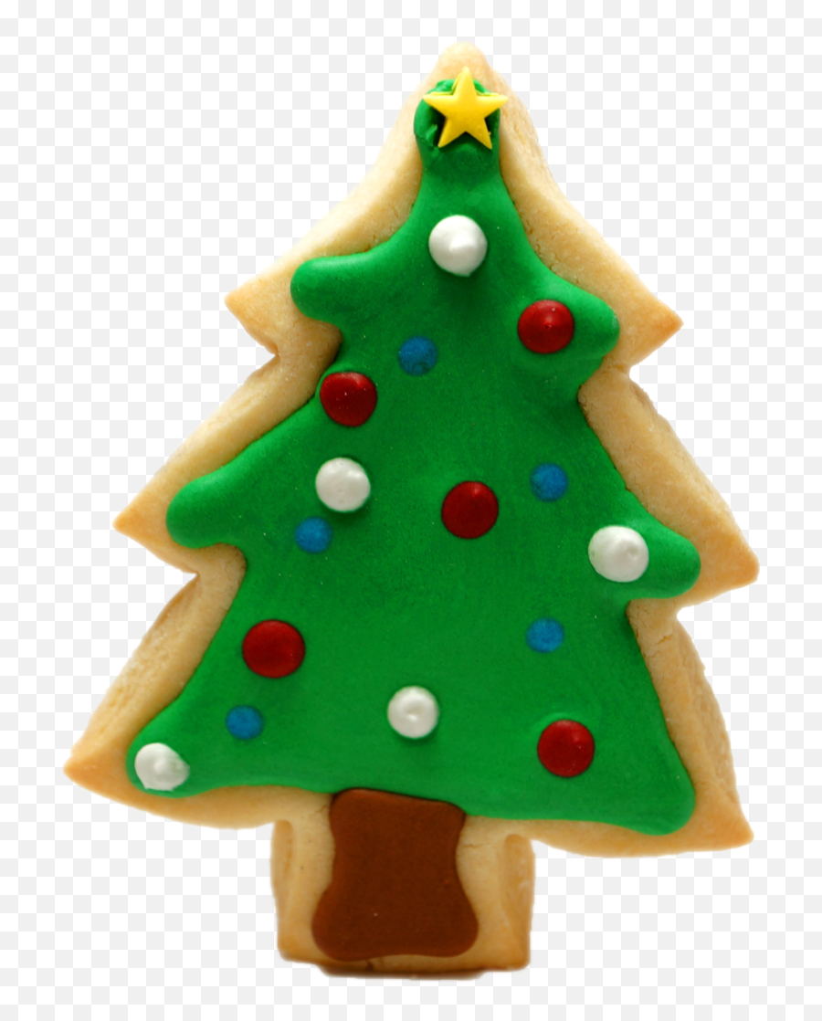 Download Hd Christmas Tree Png Cartoon - Christmas Sugar Cookie Transparent Background,Cartoon Christmas Tree Png