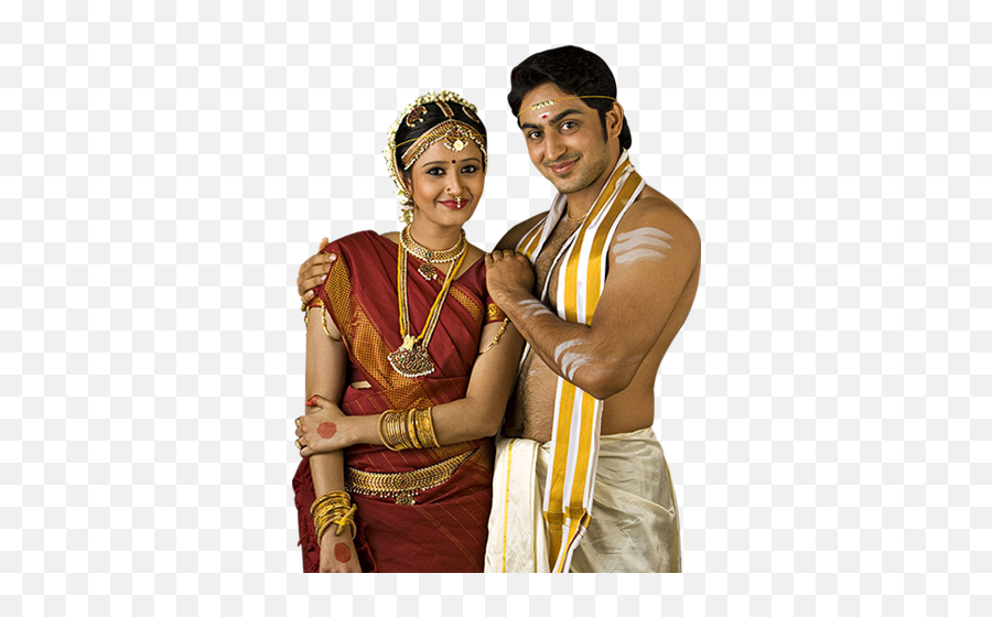 Download Iyengar Bride And Groom Png Image With No - Iyer Bride And Groom,Bride And Groom Png