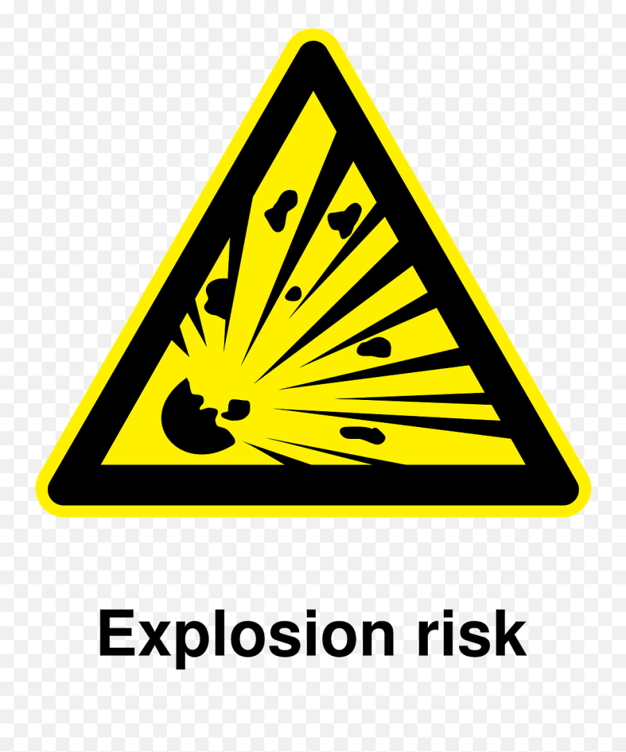 Explosions Pictogram Caution - Explosion Sign Png,Debris Png