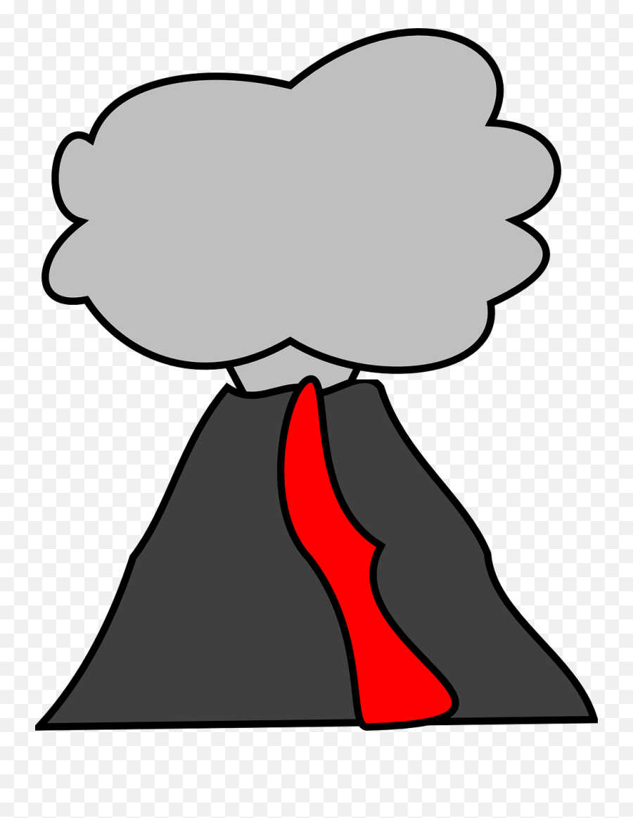 Volcano Eruption Outbreak - Clipart Of Volcano No Background Png,Lava Png