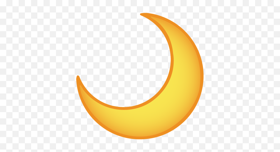 Crescent Moon - Crescent Emoji Transparent Yellow Moon Png,Crescent Moon Transparent Background