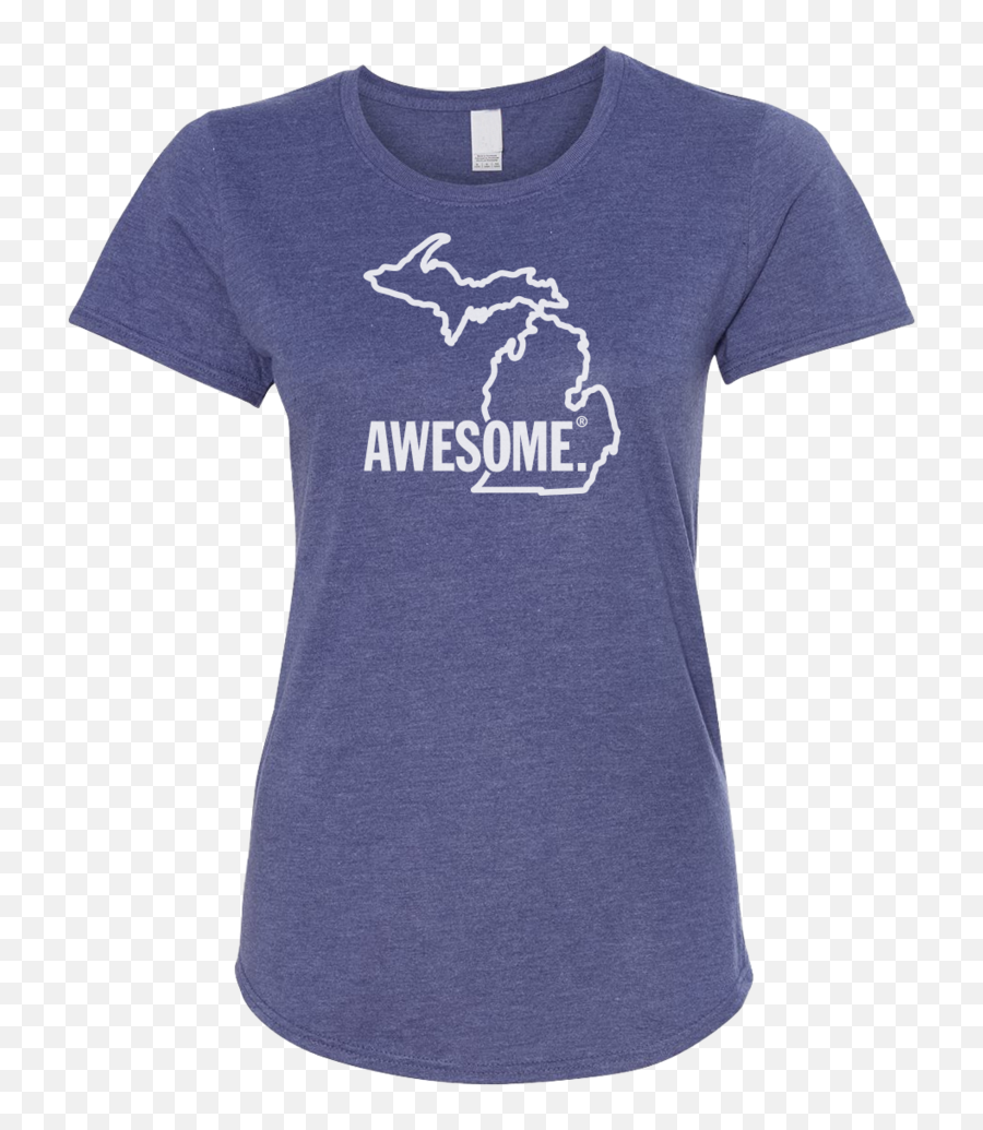 Michigan Awesome State Outline Womens - Scoop Neck Png,Michigan Outline Png