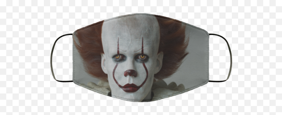 Pennywise The Dancing Clown Face Mask Reusable Washable - Pumpkin Spice Face Mask Png,Pennywise Png