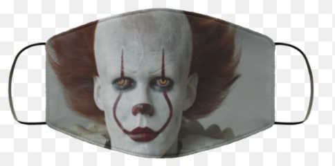 Pennywise The Dancing Clown Face Mask Reusable Washable - Pumpkin Spice Face Mask Png,Pennywise Png