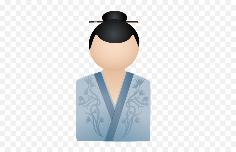 Account Profile Female Woman Kimono Human Blue People - Icon Png,Human Icon Png