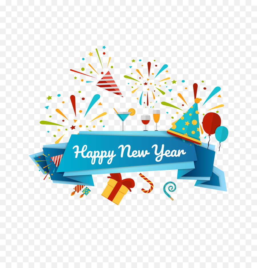 Happy New Year Png Image Free Download - Happy New Year Design Png,Happy New Years Png