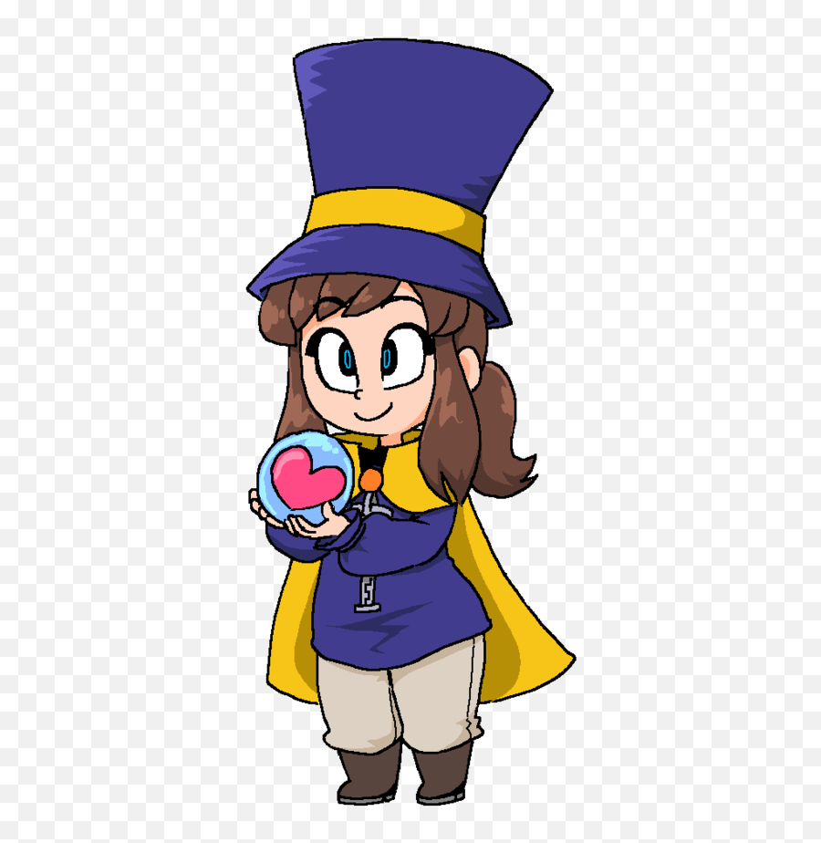 She Gives You Her Heart A Hat In Time Know Your Meme - Cartoon Png,Hat Kid Png