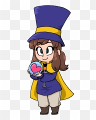 She Gives You Her Heart A Hat In Time Know Your Meme - Cartoon Png,Hat Kid Png