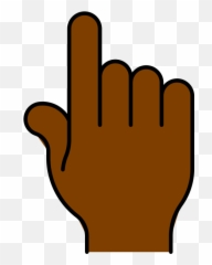 African Hand Png Download Files - Pointing Clipart